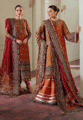 Baroque Chantelle Embroidered Zari Net Stitched 3Pc Suit EC-01