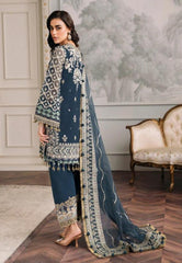 Baroque Chantelle Embroidered Luxury Chiffon Stitched 3Pc Suit EC-01