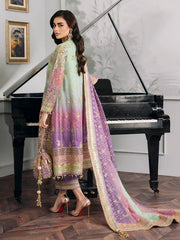 Baroque Chantelle Embroidered Luxury Chiffon Stitched 3Pc Suit EC-08