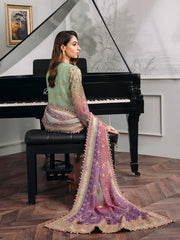 Baroque Chantelle Embroidered Luxury Chiffon Stitched 3Pc Suit EC-08