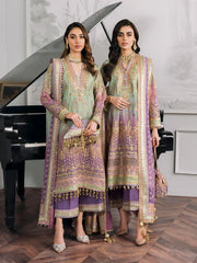 Baroque Chantelle Embroidered Luxury Chiffon Stitched 3Pc Suit EC-08