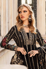 Sateen By Maria B Embroidered Cotton Satin Stitched 3Pc Suit CST-806