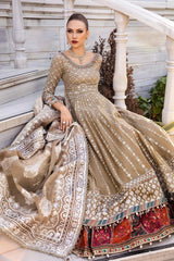 Sateen By Maria B Embroidered Cotton Satin Stitched 3Pc Suit CST-810