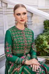 Sateen By Maria B Embroidered Cotton Satin Stitched 3Pc Suit CST-805