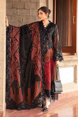 Maria.B Winter Luxe Embroidered Woven Stitched 3Pc Suit DL-1204