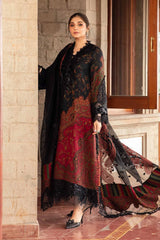 Maria.B Winter Luxe Embroidered Woven Stitched 3Pc Suit DL-1204