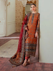 Baroque Chantelle Embroidered Zari Net Stitched 3Pc Suit EC-01