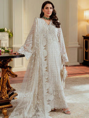 Baroque Chantelle Embroidered Chiffon Stitched 3Pc Suit EC-02