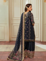 Baroque Chantelle Embroidered Raw Silk Stitched 3Pc Suit EC-07