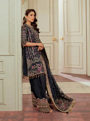 Baroque Chantelle Embroidered Raw Silk Stitched 3Pc Suit EC-07