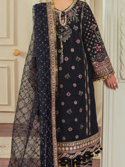 Baroque Chantelle Embroidered Raw Silk Stitched 3Pc Suit EC-07