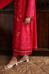 Qalamkar Qlinekari Embroidered Linen Stitched 3Pc Suit LM-07 NEESA