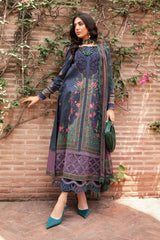 Maria.B MPrints Embroidered Lawn Stitched 3Pc Suit MPT-2006-B