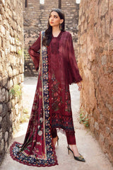 Maria.B M.Prints Embroidered Linen Stitched 3Pc Suit MPT-2401-B