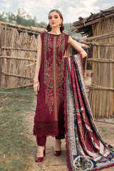 Maria.B M.Prints Embroidered Linen Stitched 3Pc Suit MPT-2406-B