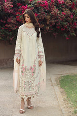 Qalamkar Festive Chikankari Lawn Stitched 3Pc Suit PS-05 AMAAR