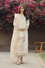 Qalamkar Festive Chikankari Lawn Stitched 3Pc Suit PS-05 AMAAR