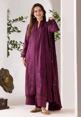 Sobia Nazir Embroidered Marina Herringbone Stitched 3Pc Suit WS24-2A