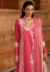 Crimson Aaleen Embroidered Khaddar Stitched 3Pc Suit - Phulon ki Dastaan