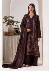 Sobia Nazir Embroidered Marina Herringbone Stitched 3Pc Suit WS24-2B