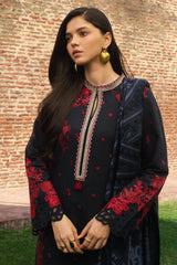 Zara Shahjahan Embroidered Khaddar Stitched 3Pc Suit D-02 DARYA