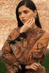 Zara Shahjahan Embroidered Khaddar Stitched 3Pc Suit D-06 ROYA